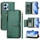 Case cover For Redmi Note 12 4G Global Multi-Card Slots Zipper Wallet Leather Phone Case(Green)