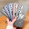 Case cover For Xiaomi Mi 10S Plated Gradient Glitter Butterfly Holder TPU Phone Case(Silver)