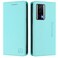Case cover For Redmi K60 / K60 Pro RC01 Dual-Folded Magnetic Suction RFID Leather Phone Case(Mint Green)