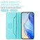 Case cover For Redmi K60 / K60 Pro RC01 Dual-Folded Magnetic Suction RFID Leather Phone Case(Mint Green)