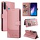 Case cover For Xiaomi Redmi Note 8 GQUTROBE Skin Feel Magnetic Leather Phone Case(Rose Gold)