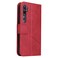 Case cover For Xiaomi Mi Note 10 GQUTROBE Right Angle Leather Phone Case(Red)