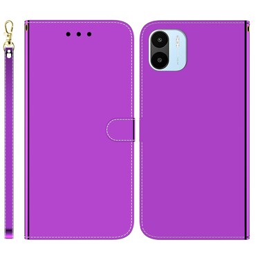 Case cover For Xiaomi Redmi A1 Imitated Mirror Surface Leather Phone Case(Purple)