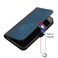 Case cover For Xiaomi Redmi Note 7 Side Buckle Double Fold Hand Strap Leather Phone Case(Royal Blue)