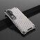 Case cover For Xiaomi Mi CC9Pro / Note10 Shockproof Honeycomb PC + TPU Protective Case(Grey)