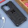 Case cover For Xiaomi Redmi Note 12 4G Shockproof TPU + PC Magnetic Phone Case with Holder(Black)