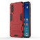 Case cover Shockproof PC + TPU Case for Xiaomi Mi 9 SE, with Holder(Red)