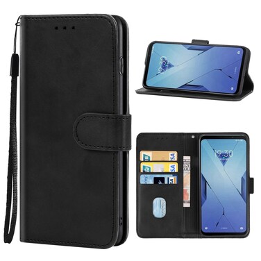 Case cover Leather Phone Case For Xiaomi Black Shark 3S(Black)