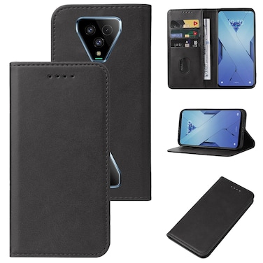 Case cover For Xiaomi Black Shark 3S Magnetic Closure Leather Phone Case(Black)