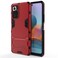 Case cover For Xiaomi Redmi Note 10 Pro Shockproof PC + TPU Protective Case with Hidden Holder(Red)