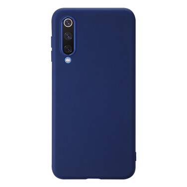 Case cover For Xiaomi Mi 9 SE Shockproof Frosted TPU Protective Case(Dark Blue)