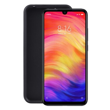 Case cover TPU Phone Case For Xiaomi Redmi Note 7 Pro(Frosted Black)
