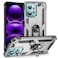 Case cover For Xiaomi Redmi Note 12 4G Global Shockproof TPU + PC Phone Case with Holder(Silver)