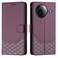 Case cover For Redmi K80 5G / K80 Pro 5G Honeycomb Embossing RFID Leather Phone Case(Violet)