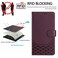 Case cover For Redmi K80 5G / K80 Pro 5G Honeycomb Embossing RFID Leather Phone Case(Violet)