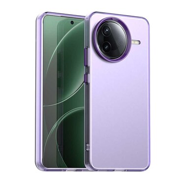 Case cover For Redmi K80 / Xiaomi Poco F7 Pro Candy PC Hybrid TPU Shockproof Phone Case(Purple)