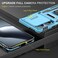 Case cover For Xiaomi 14T Armor PC Hybrid TPU Camera Shield Phone Case(Light Blue)