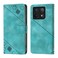 Case cover For Xiaomi 14T Pro Skin-feel Embossed Leather Phone Case(Green)