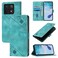 Case cover For Xiaomi 14T Pro Skin-feel Embossed Leather Phone Case(Green)