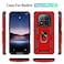 Case cover For Redmi Note 14 Pro 5G Shockproof TPU + PC Phone Case with Holder(Red)
