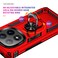 Case cover For Redmi Note 14 Pro 5G Shockproof TPU + PC Phone Case with Holder(Red)