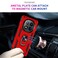 Case cover For Redmi Note 14 Pro 5G Shockproof TPU + PC Phone Case with Holder(Red)