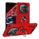 Case cover For Redmi Note 14 Pro 5G Shockproof TPU + PC Phone Case with Holder(Red)