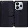 Case cover For Redmi Note 14 5G Geometric Embossed Leather Phone Case(Black)