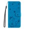 Case cover For Redmi Note 14 5G Cat and Bee Embossed Flip Leather Phone Case(Blue)
