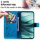Case cover For Redmi Note 14 5G Cat and Bee Embossed Flip Leather Phone Case(Blue)