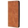 Case cover For Redmi Note 14 4G 164.84mm Skin Feel Magnetic Leather Phone Case(Light Brown)