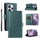 Case cover For Redmi Note 14 4G 163.25mm Global PU Genuine Leather Texture Embossed Line Phone Case(Green)