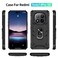 Case cover For Redmi Note 14 Pro 5G Shockproof TPU + PC Phone Case with Holder(Black)