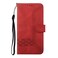 Case cover For Redmi Note 14 4G 164.84mm Cubic Skin Feel Flip Leather Phone Case(Red)