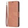 Case cover For Redmi Note 14 4G 163.25mm Lambskin Texture Pure Color Flip Leather Phone Case(Brown)