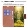 Case cover For Redmi Note 14 4G 163.25mm Lambskin Texture Pure Color Flip Leather Phone Case(Brown)