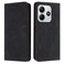 Case cover For Redmi Note 14 5G Ethnic Embossed Adsorption Leather Phone Case(Black)