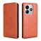 Case cover For Redmi Note 14 5G Magnetic Vertical Flip Leather Phone Case(Brown)
