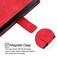 Case cover For Redmi Note 14 4G 164.84mm Skin-feel Embossed Leather Phone Case(Red)
