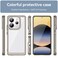 Case cover For Redmi Note 14 4G 163.25mm Colorful Series Acrylic Hybrid TPU Phone Case(Transparent Grey)