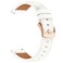 Case cover 18mm Square Leather Rose Gold Buckle Watch Band(White)