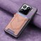 Case cover For Xiaomi 15 Pro Denim Texture Leather Skin Phone Case with Card Slot(Purple)