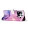 Case cover For Xiaomi 15 Pro Painted Marble Pattern Leather Phone Case(Purple)