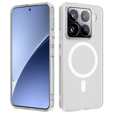 Case cover For Xiaomi 15 Pro MagSafe Clear Acrylic PC Hybrid TPU Phone Case(Transparent)