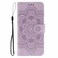 Case cover For Xiaomi 15 Ultra Sun Mandala Embossing Pattern Phone Leather Case(Purple)
