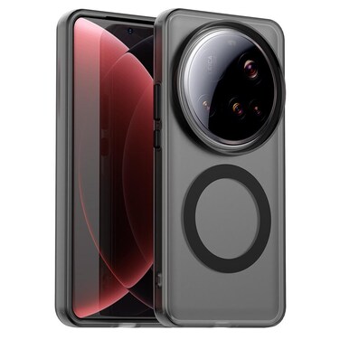 Case cover For Xiaomi 15 Ultra Candy Magsafe PC Hybrid TPU Phone Case(Black)