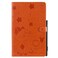 Case cover For Samsung Galaxy Tab A10.1 (2019) T510 Cat Bee Embossing Pattern Shockproof Table PC Protective Horizontal Flip Leather Case with Holder &amp; Card Slots &amp; Wallet &amp; Pen Slot(Orange)