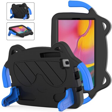 Case cover For Samsung Galaxy Tab A7 Lite 8.7 T220 / T225 Ice Baby EVA Shockproof Hard PC Tablet Case(Black)