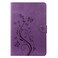 Case cover For Samsung Galaxy Tab S8 / Galaxy Tab S7 T870 / T875 Butterfly Flower Embossing Pattern Horizontal Flip Leather Case with Holder &amp; Card Slots &amp; Wallet(Purple)