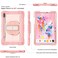 Case cover For Samsung Galaxy Tab S7 / S8 360 Degree Rotation Contrast Color Silicone+PC Tablet Case(Rose Gold)